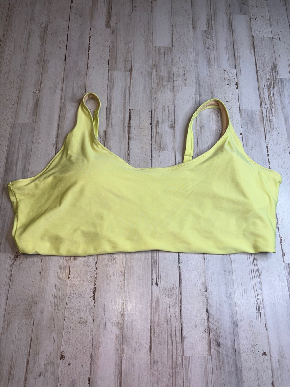 Old Navy Swim-top Neon Yellow-green Scoop Plus Size 4X NWT!